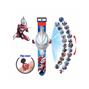Looking for a fun and educational toy for your child? Check out this Ultraman Toy Projection Watch! With 24 different cartoon character images and time-telling capabilities, your child will learn the importance of time management while having fun-one.