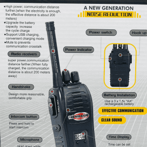 2PCS Wireless Walkie Talkie-two