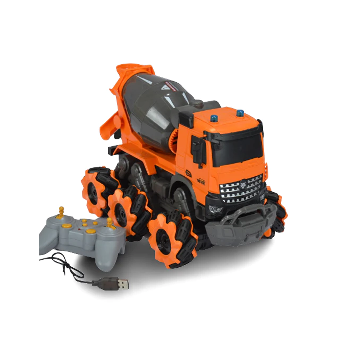 RC 1:14 Scale Construction Mixer Truck-5